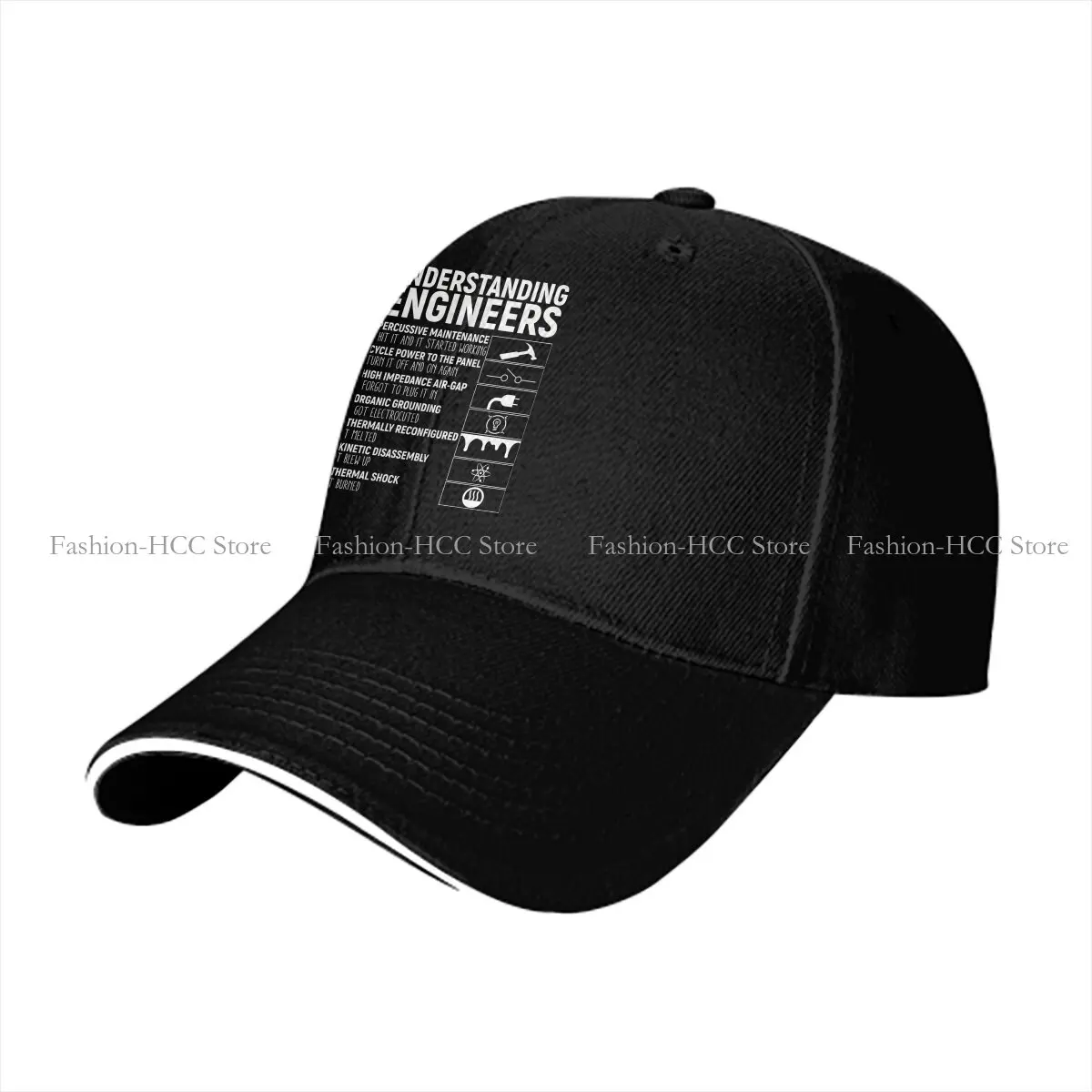 Summer Cap Sun Visor Understanding  Perfect Hip Hop Engineer Electrical Electrician Peaked Hats