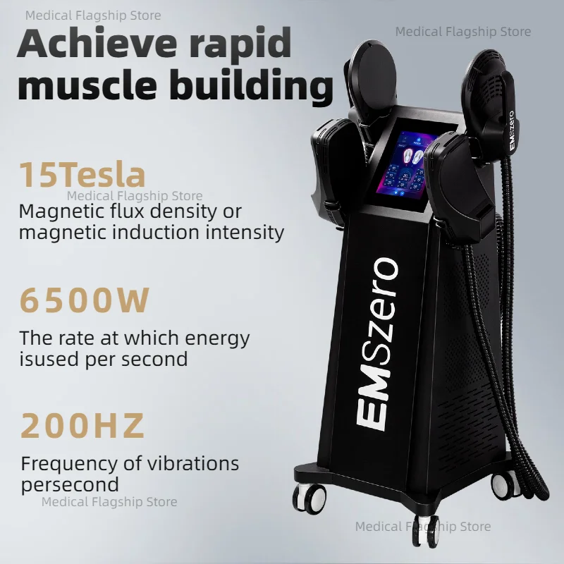 EMSzero Body Sculpting Machine 15Tes 6500W Muscle Training Body Contouring Beauty Equipment for Spa Salon Gym Fitness Center