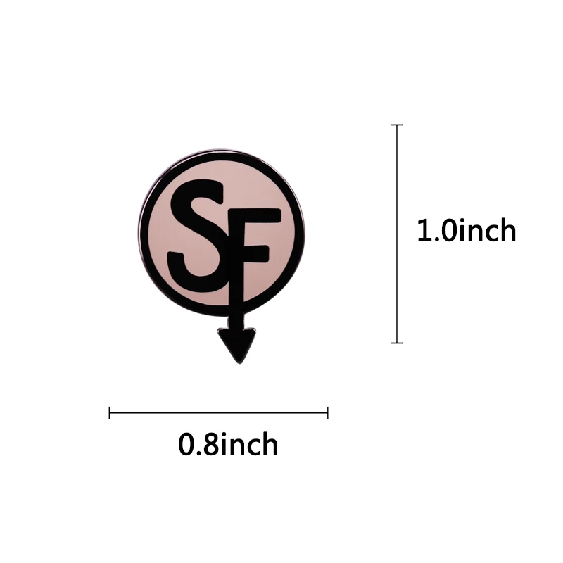 Hot Adventure Game Sally Face Logo Hard Enamel Pin Badge Jewelry