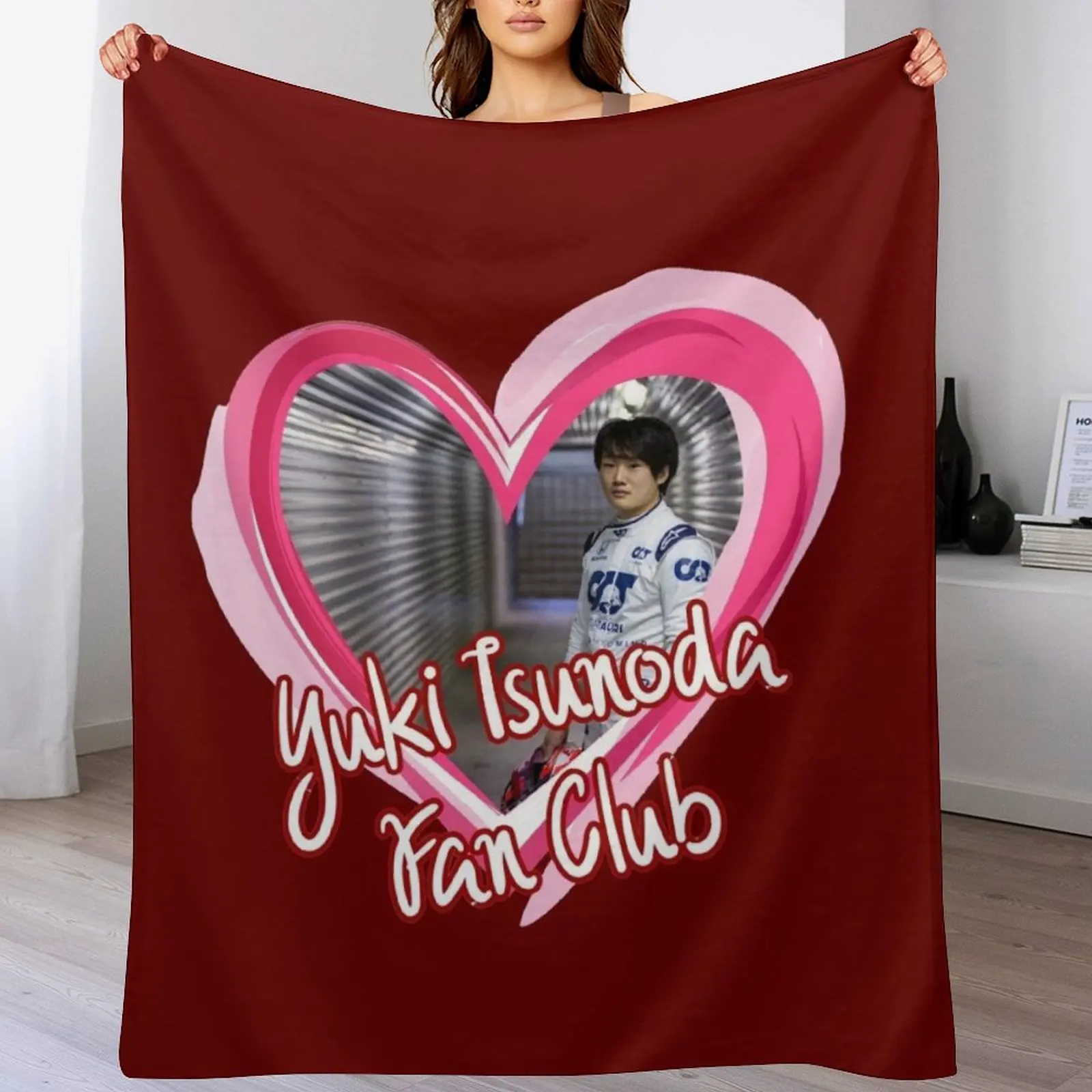 

Yuki Tsunoda Fan Club Throw Blanket Blankets Sofas Of Decoration Luxury Brand Blankets