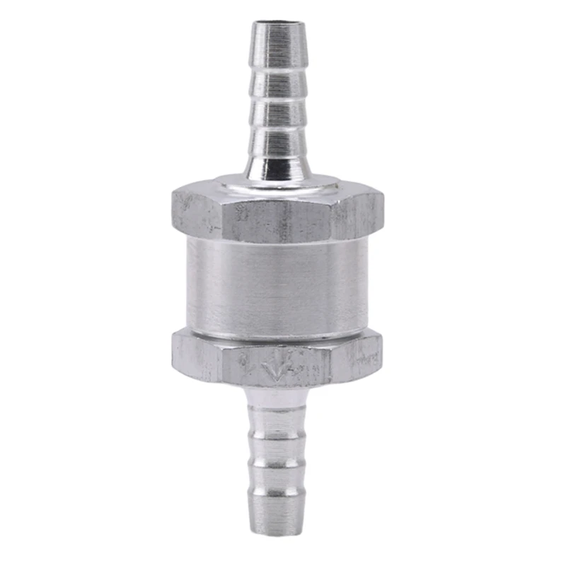 6/8/10/12Mm Aluminiumlegering Eenrichtingsbrandstof Niet-Terugkeerklep Benzine Diesel Voor Auto Vacuümslang Olie Waterpompen