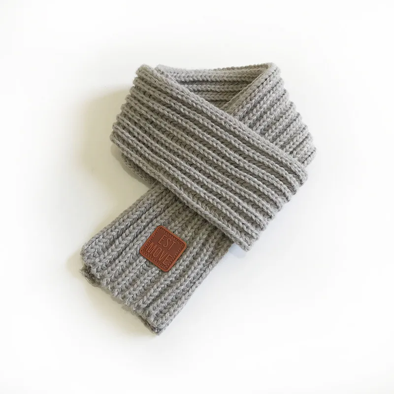 Kids Scarf Boys Girls Baby Winter Warm Scarf Knit Shawl Scarves Children Neck Collar Neckerchief Keep Warm Accessories