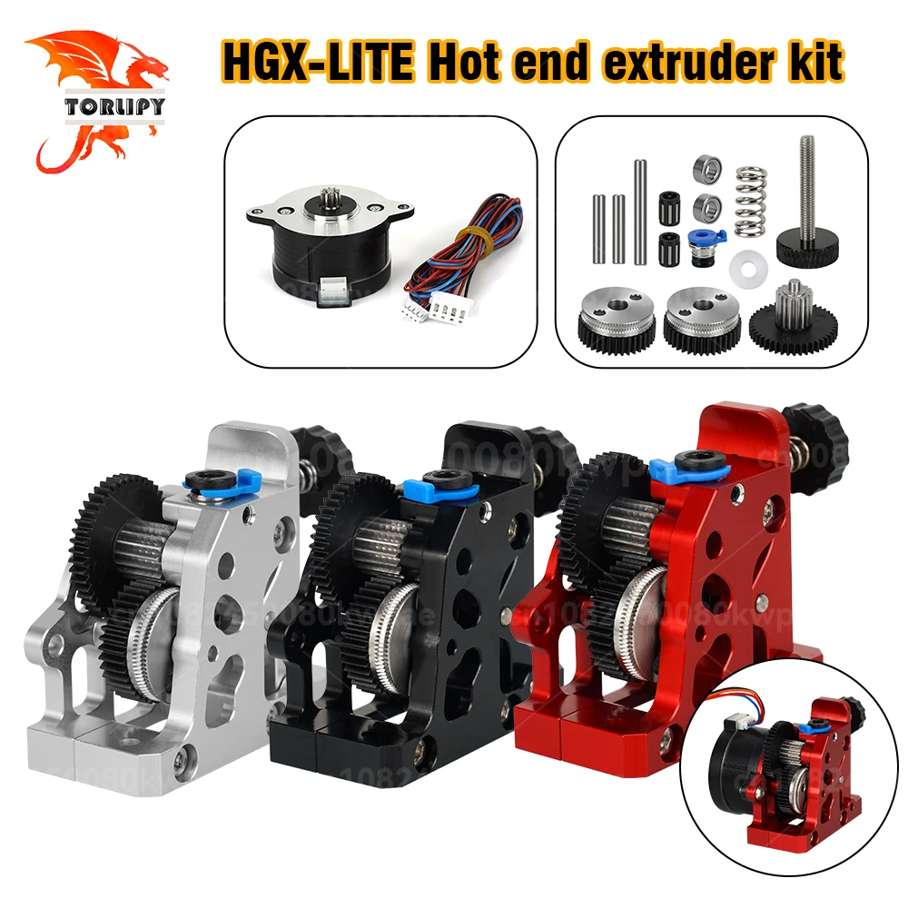

Модернизированный экструдер HGX, комплект экструдера, комплект шестерен, комплект двигателя для CR10/Ender 3/CR6/VORON HGX-LITE, комплект экструдера с горячим концом