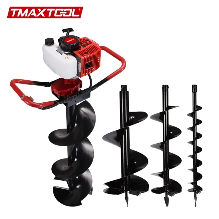 High Quality CE 72cc Ground Deep Post Hole Digger Auger Drill 100-300mm Earth Auger