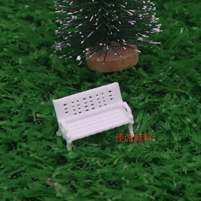 5 個の椅子ベンチモデル絶妙な小さな家具ホワイトハウスデスクおもちゃオフィス住宅用