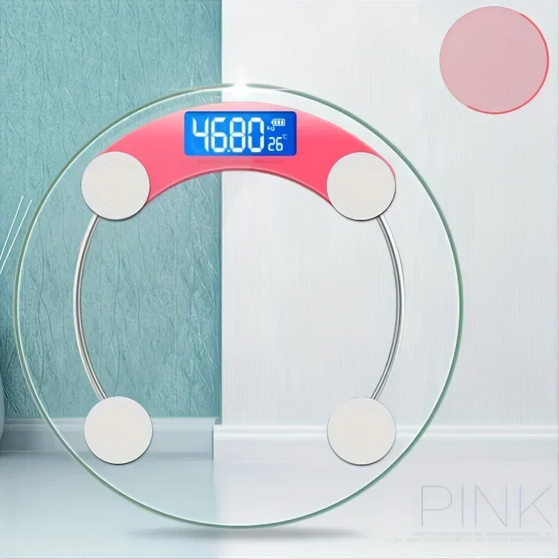 High-Definition Digital Bathroom Scales - Precision Weight Tracking up to 180kg Modern Design with User-Friendly LCD Display