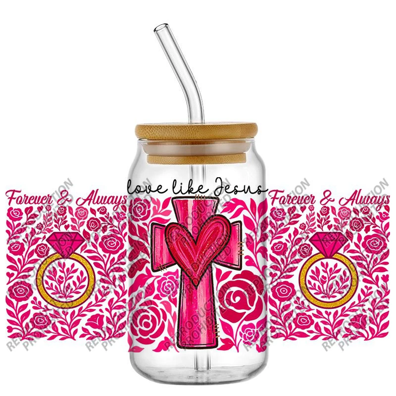 

Новая серия 3D-наклеек Love: УФ-декали DTF для кружек 16 унций, водонепроницаемые переводные наклейки на День святого Валентина, для самостоятельного оформления кружек и телефонов