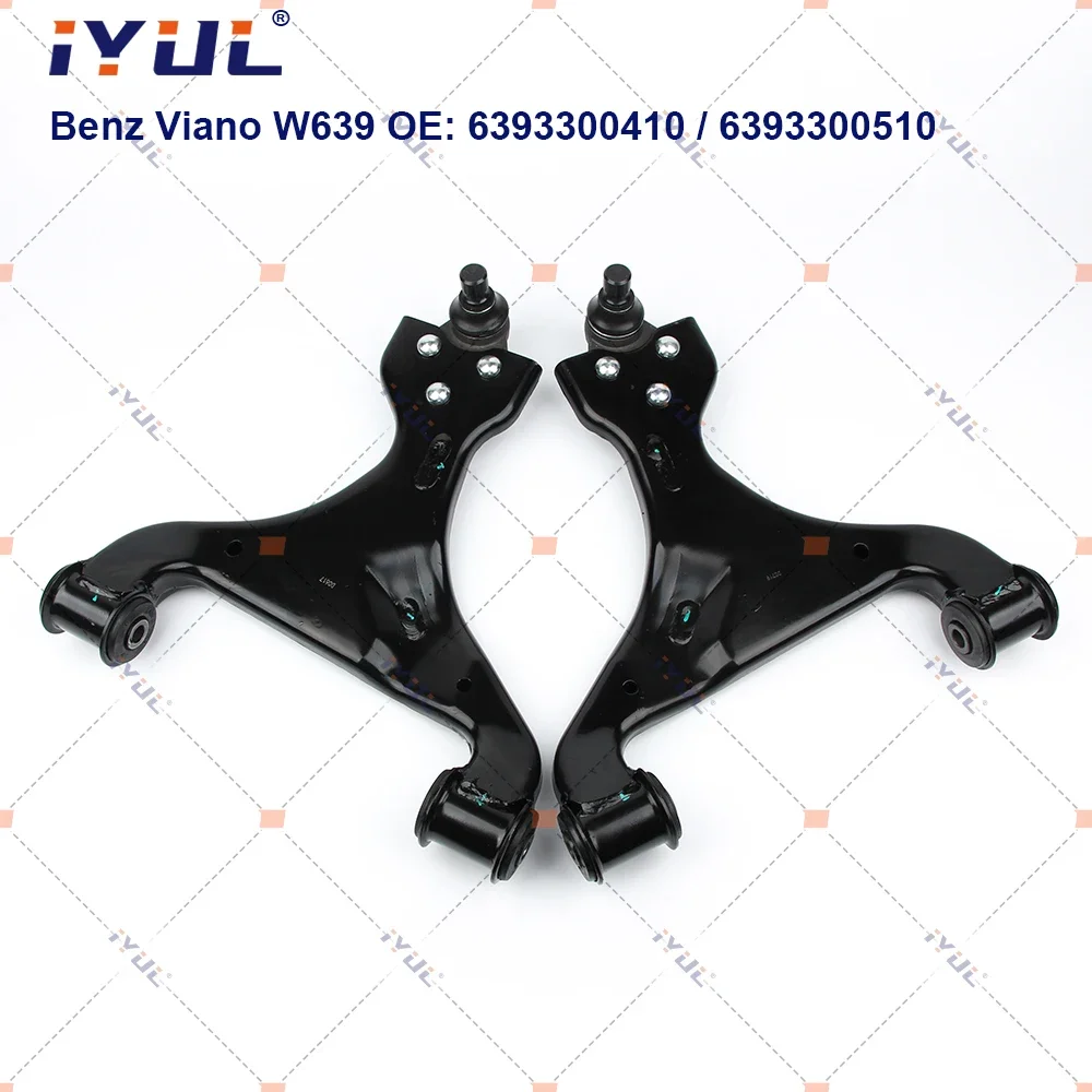 IYUL A Pair Front Lower Suspension Control Arm Triangle For Mercedes Benz Viano Vito W639 2003- 6393300410 6393300510