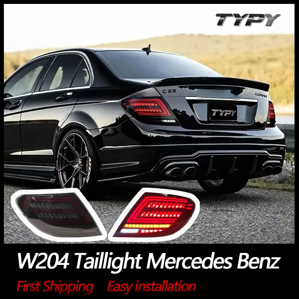 

TYPY Car Accessories LED Tail Lamp For W204 Taillight Mercedes Benz Rear Light DRL Sequential Turn Signals