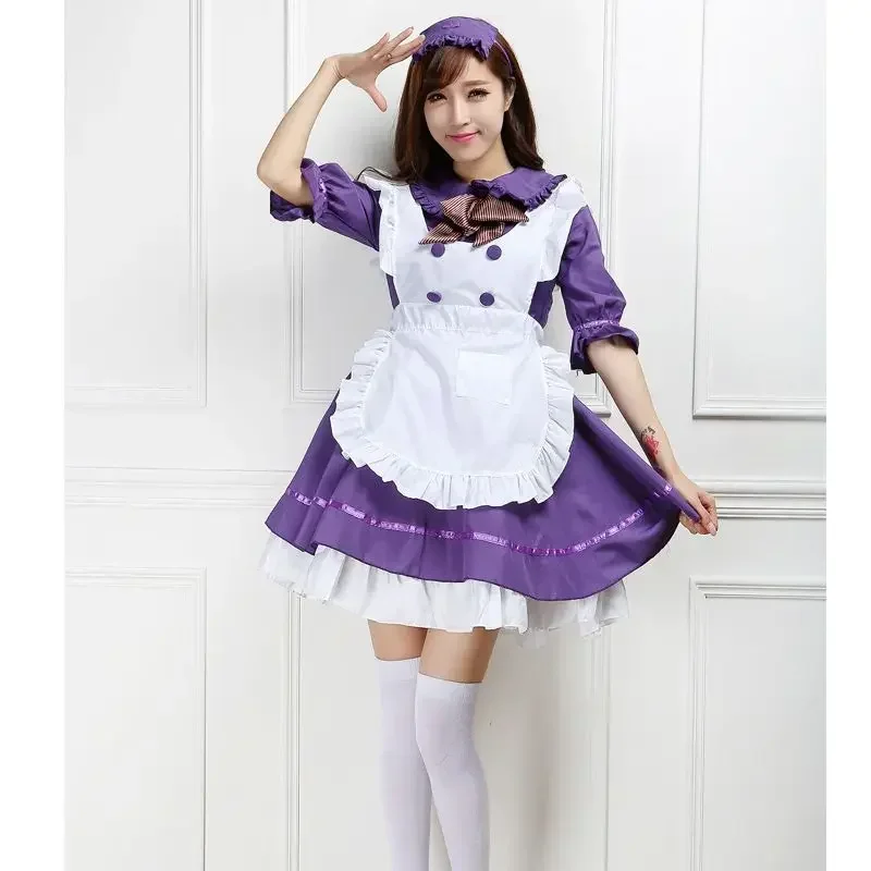 Vestido de sirvienta Lolita para mujer, disfraz de princesa para fiesta de Halloween