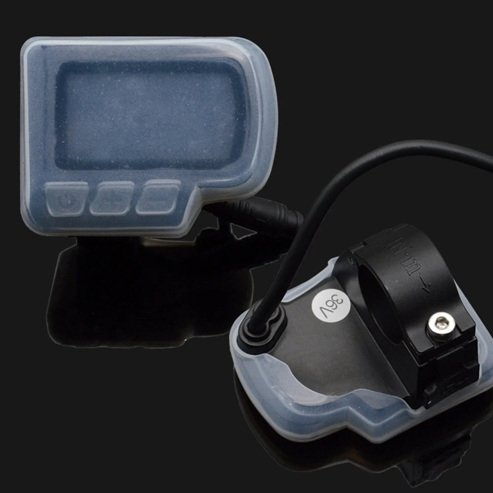 Pantalla para bicicleta eléctrica con clima lluvioso, cubierta a prueba de polvo, cubierta de silicona suave, medición Manual de alta resistencia, desviación
