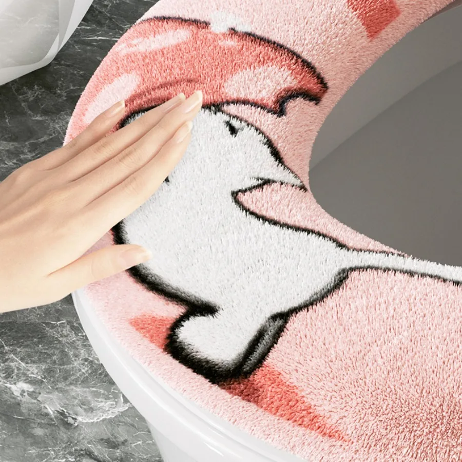 Baby cat toilet seat cover home winter thickened toilet cover four seasons universal toilet seat seat toilet washer