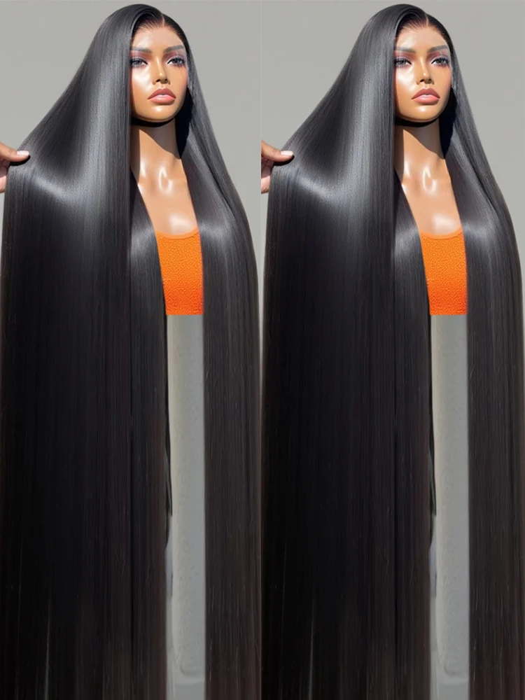 

Бразильский HD-парик без клея из натуральных волос для женщин, 30-40 дюймов, прямой, с кружевной передней частью, 13x4, 13x6, HD-кружевной фронтальный парик из натуральных волос