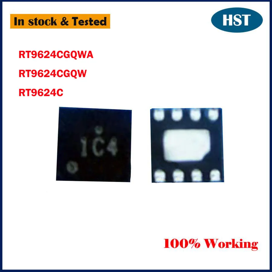 

5PCS/LOT New Original RT9624CGQWA RT9624CGQW RT9624C 1C4 1CC IC4 1C Beginning Chip IC Chipset