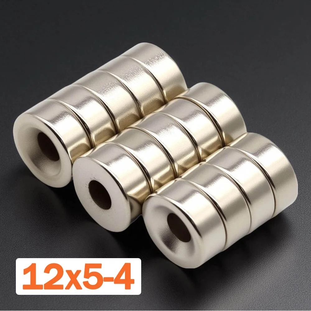 

NdFeB Strong Suction Neodymium Magnet Round Disc Countersunk Hole 12x5x4mm DIY Craft Industrial Home Organization