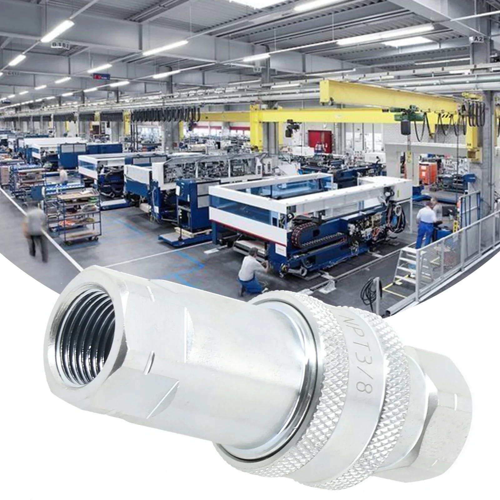 1pc Quick Release Fitting NPT ISO A Hydraulic Coupling Connector 1/4-3/4'' Carbon Steel Quick Change Interface Connecting Parts