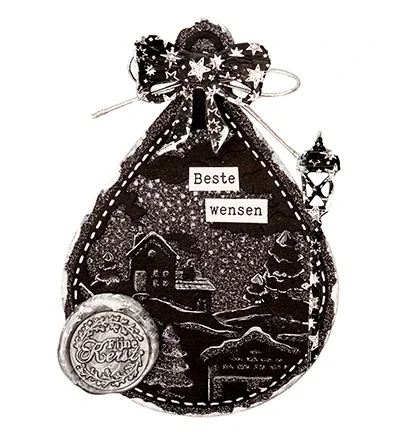 Christmas Night Scenery Stamps And Dies Scrapbook Diary Decoration Bird Tree Stencil Embossing Template DIY Greeting Card