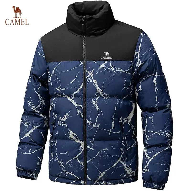 

CAMEL autumn and winter men's high-quality camouflage down jacket, new fashionable, casual, warm and versatile jacket top