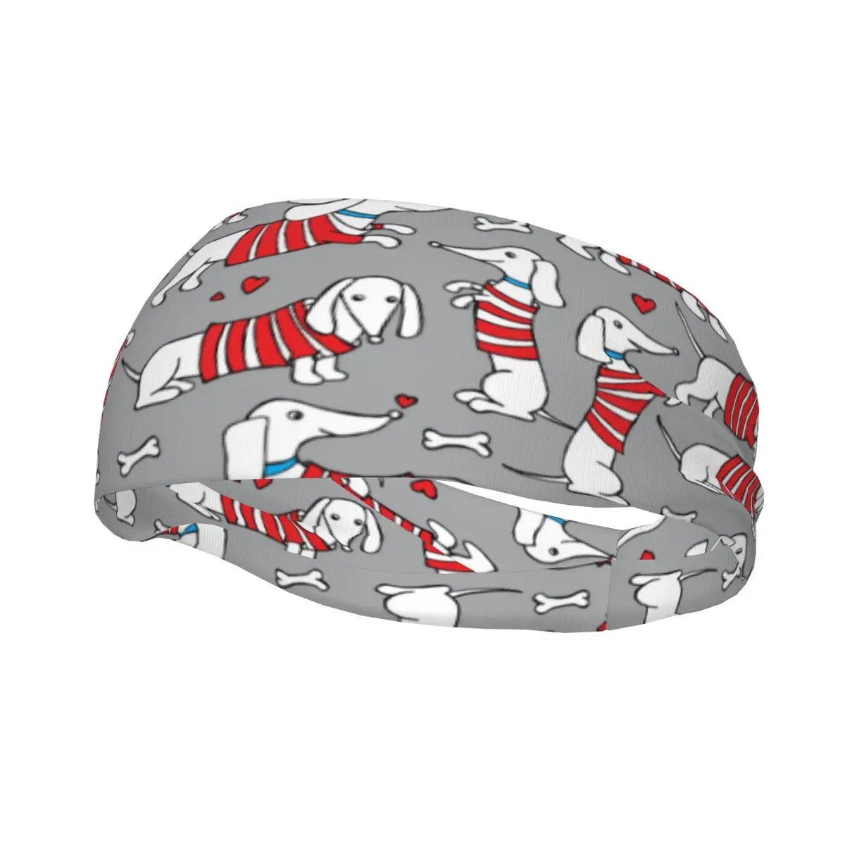 

Повязка на голову для занятий спортом, йогой, фитнесом, эластичная повязка на повязку для волос, эластичная повязка на голову для собаки, таксы в кардигане