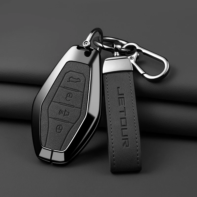 

Zinc alloy car keycase, Chery JETOUR X70 X70plus X70m X90plus X95pro car remote control key protection case keychain accessories