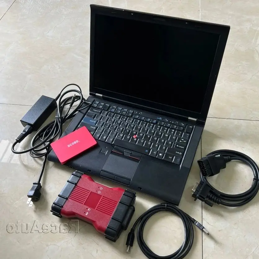 Full VCM 2 Obd2 Cable Diagnostic Tool VCM2 2in1 for F-ord and for Ma-zda with T420 i5 Laptop