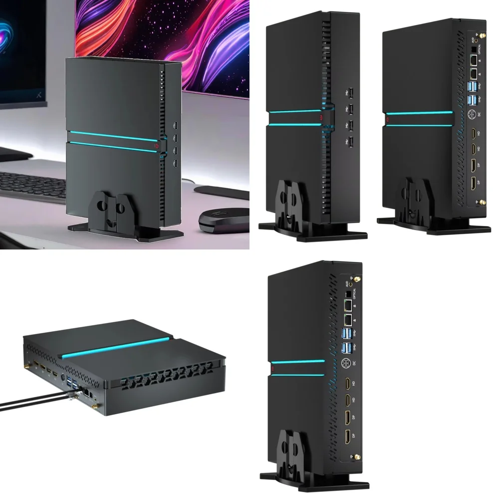 Mini Gaming PC for Core i9-13900F 24-Core CPU for RTX 4070 12GB GPU for DDR5 RAM for NVMe SSD for 4K Triple Display for