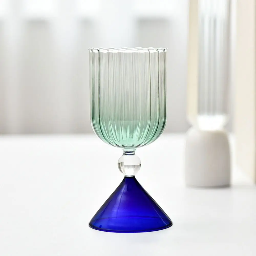 Goblet Glass Ice Cream Cup Colorful Champagne Dessert Cup Whisky Creative Wine Cup Party