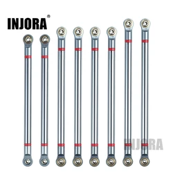 INJORA-Kit de lien en alliage d'aluminium non assemblé, empattement de 313mm pour voiture 1/10 RC, Inoler Axial SCX10, le plus récent, 8 pièces par lot