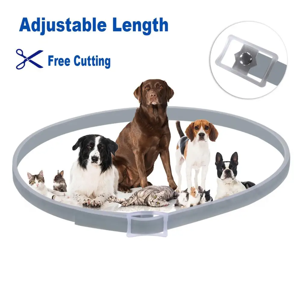 Silicone Anti-mosquitoes Adjustable Flea And Tick Collar Cats Insect Prevention Dogs Collar