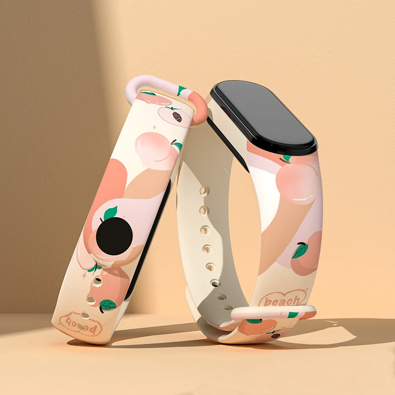 UIENIE Morandi Watchband For Xiaomi Mi Band 3 4 5 Silicone Smart Band Sport Replacement Wristband For Xiaomi Mi Ban 7 6 Strap