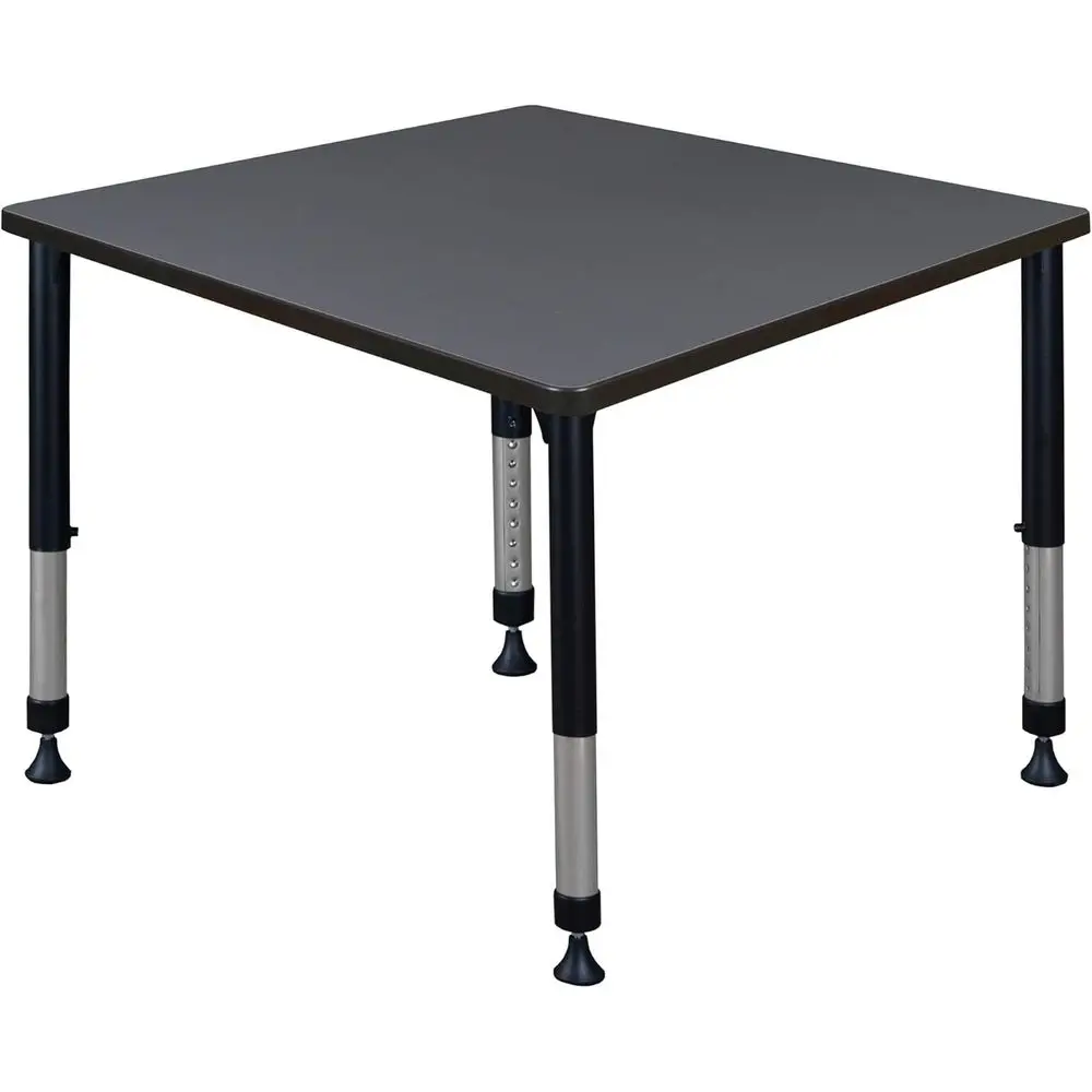 42 Square Adjustable Height Classroom Desk - Grey
