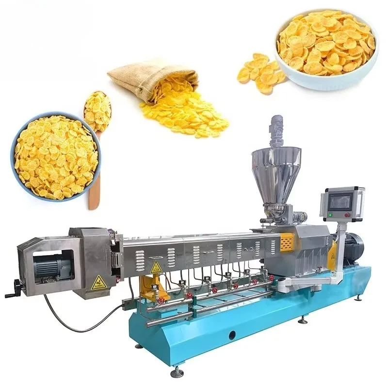 High Efficient Intelligent Automatic Corn Flakes Production Line Extruded Breakfast Cereal Processing Machine Plant