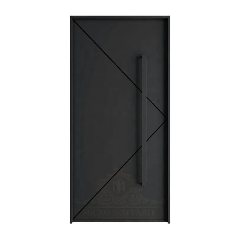 Puerta pivotante de seguridad Exterior, puerta de entrada de lujo para el mercado australiano de aluminio fundido, precio de fábrica, gran oferta