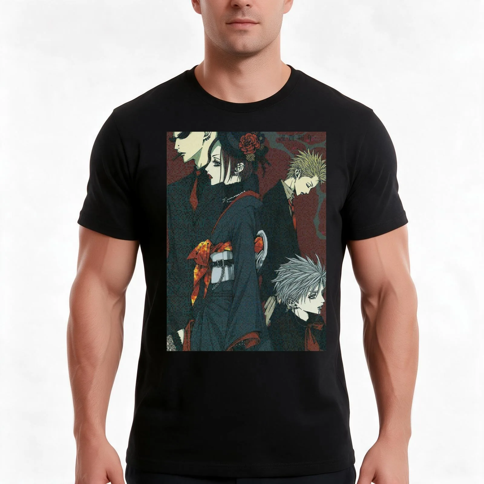 Nana The Black Stones Formalwear Spread T-Shirt Summer Casual Cotton Tee Oversized Streetwear Tops Vintage Graphic Print