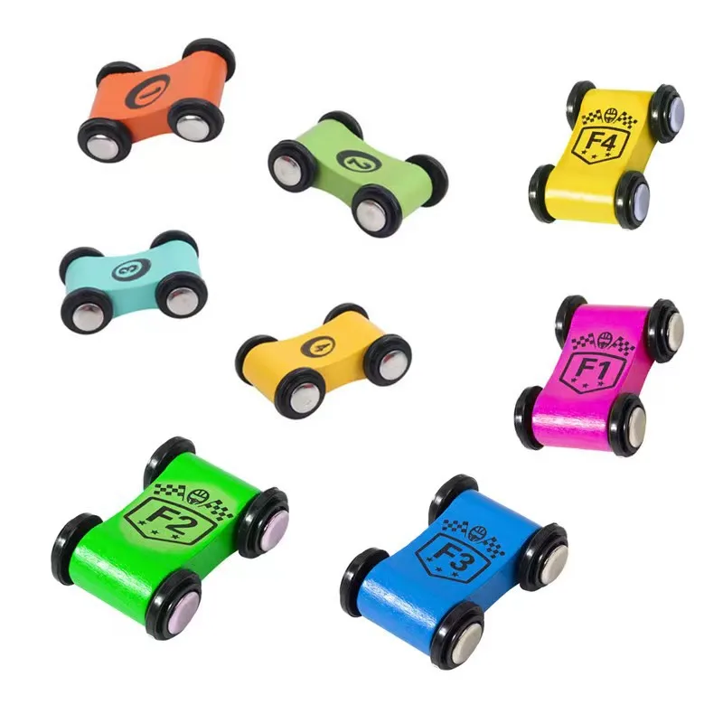 

Деревянная игрушка-гонщик-рамп — гоночные машинки Glide Track для детей, набор самокатов и гоночных машин (3+ лет)