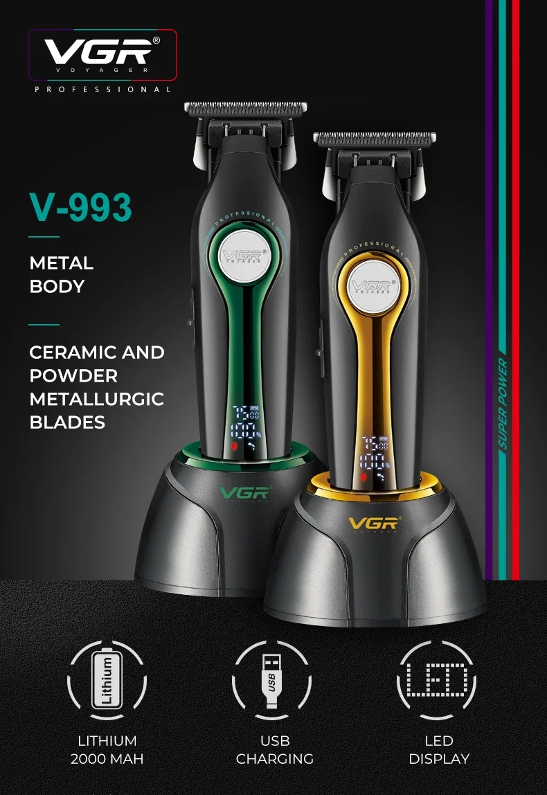 Trimmer Professional Hair Clipper Electric Barber Cordless Hair Cutting Machine