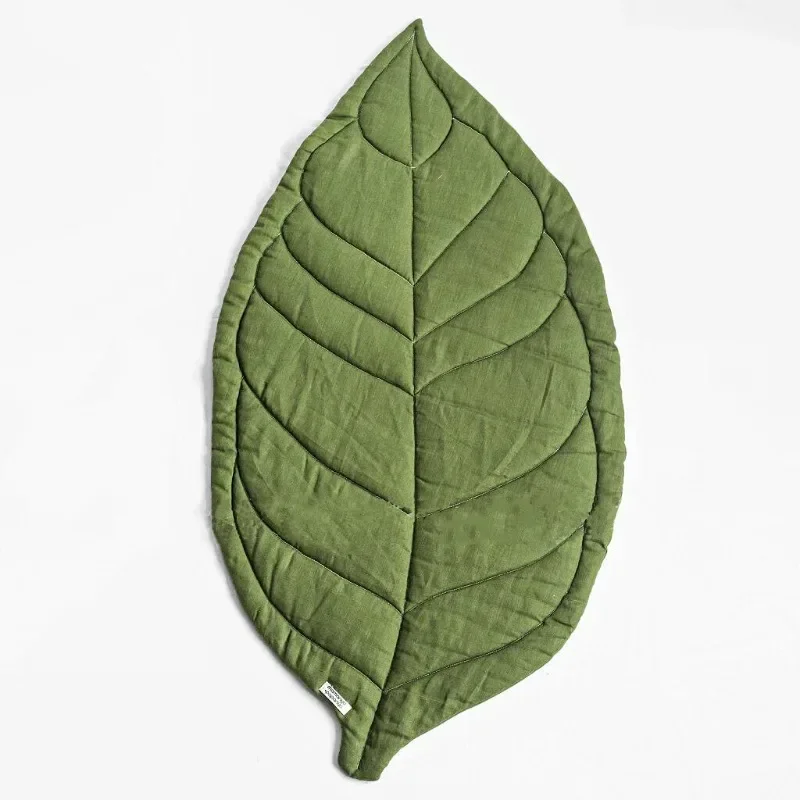 

Children's Crawling Cushion Baby Soft Skin Leaf Pattern High Quality Play Gyms Mat Early Education Enlightenment Plant Cognition