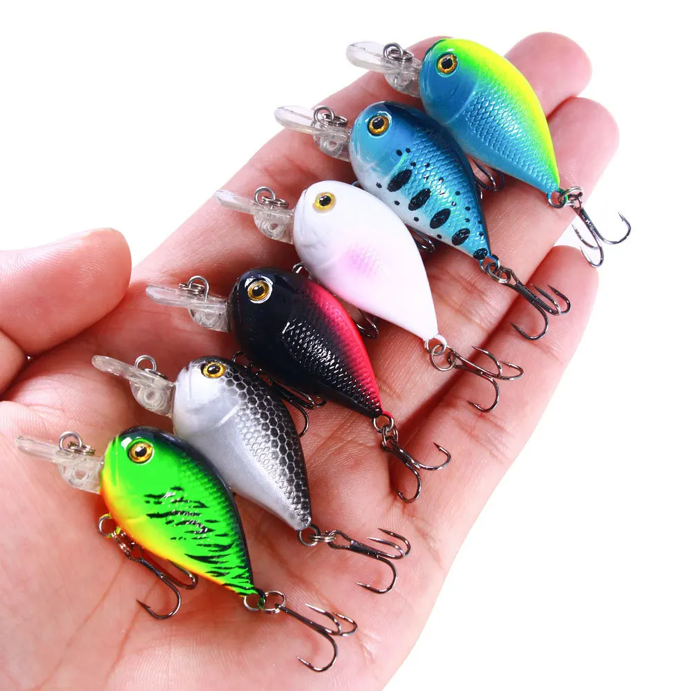 2024 New Product Rock Little Fatty Fishing Lure Bait 5cm Juvenile Fish Fishing False Bait Fishing Gear Set Mino Dying Swing Jig