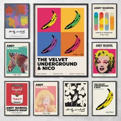 Andy Warhol Artwork Poster Banana Colorful Canvas Painting Pop Art Canvas Painting Print Nordic Wall Picture Living Room Decor