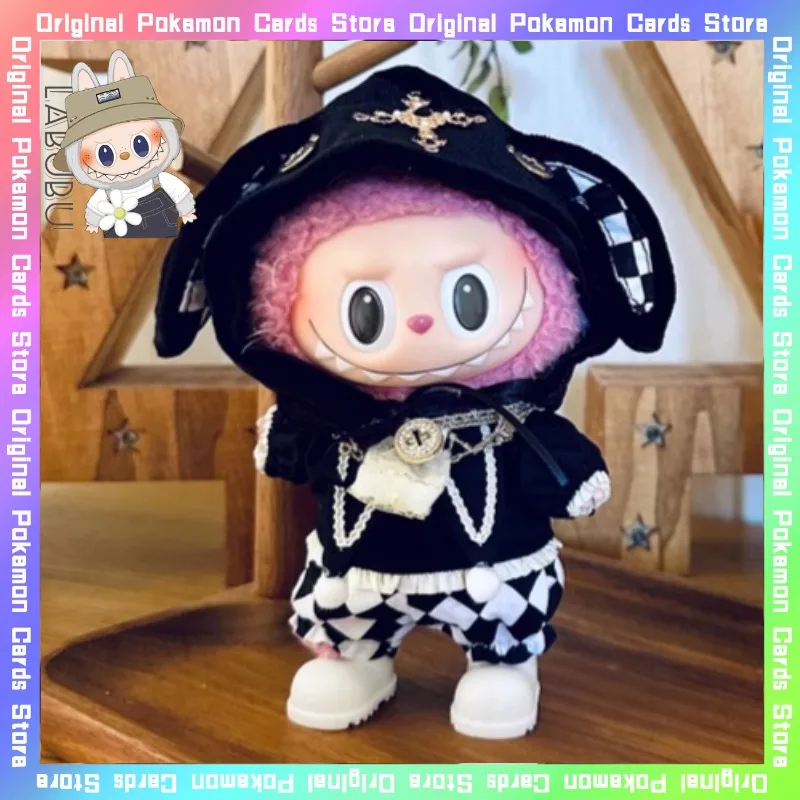 

Только одежда для 15 см V1 V2 V3 Labubu Bonnie Edward, комплект из 4 предметов, хлопковая кукла, аксессуары для одежды, украшение, игрушка, подарок на день рождения