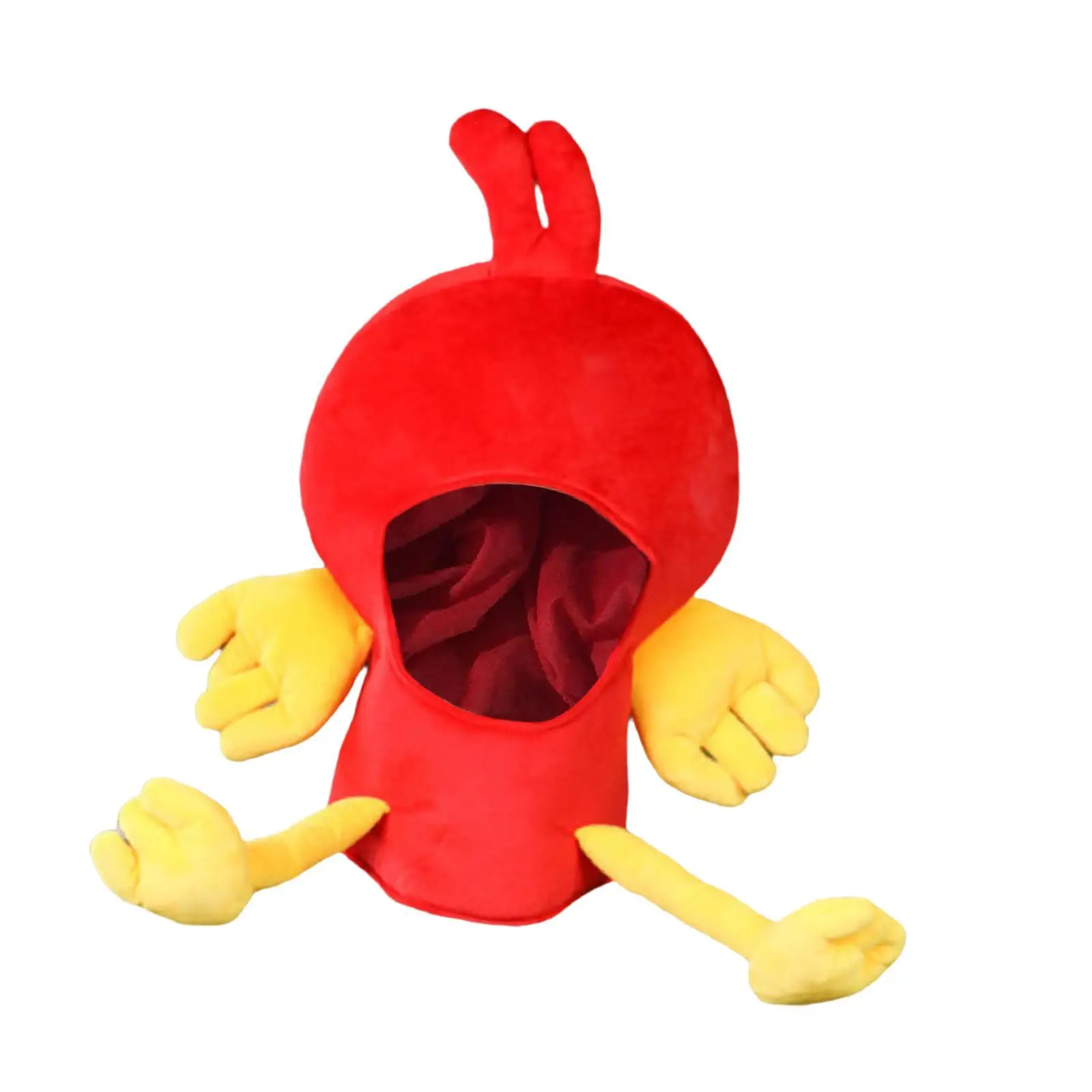 Chicken Plush Hat Costume Accessories Cosplay Headgear Headwear for Festival Birthday