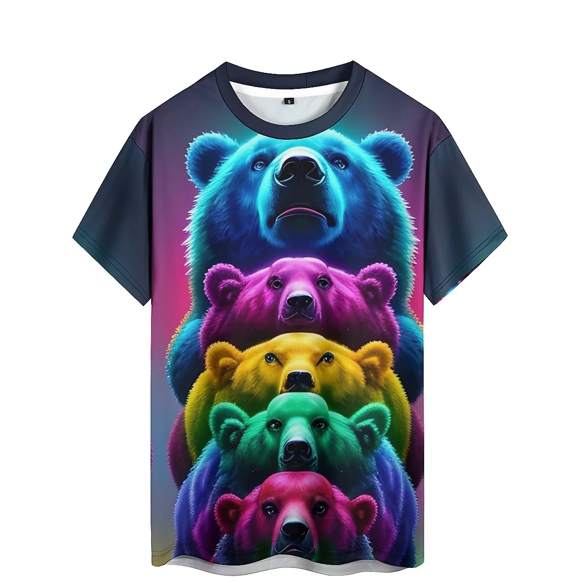 

Men's Versatile Fashion Colorful 3D Printed Short-Sleeve T-Shirt - Worker Tee