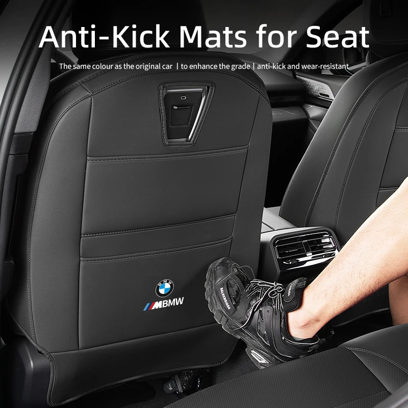 Araba Koltuğu Arka Koruyucu Çocuklar Çocuklar Için Anti Kick Çamur Kir Pedi PU Koltuk Organizatör Oto İç Aksesuarları BMW Series5 G60