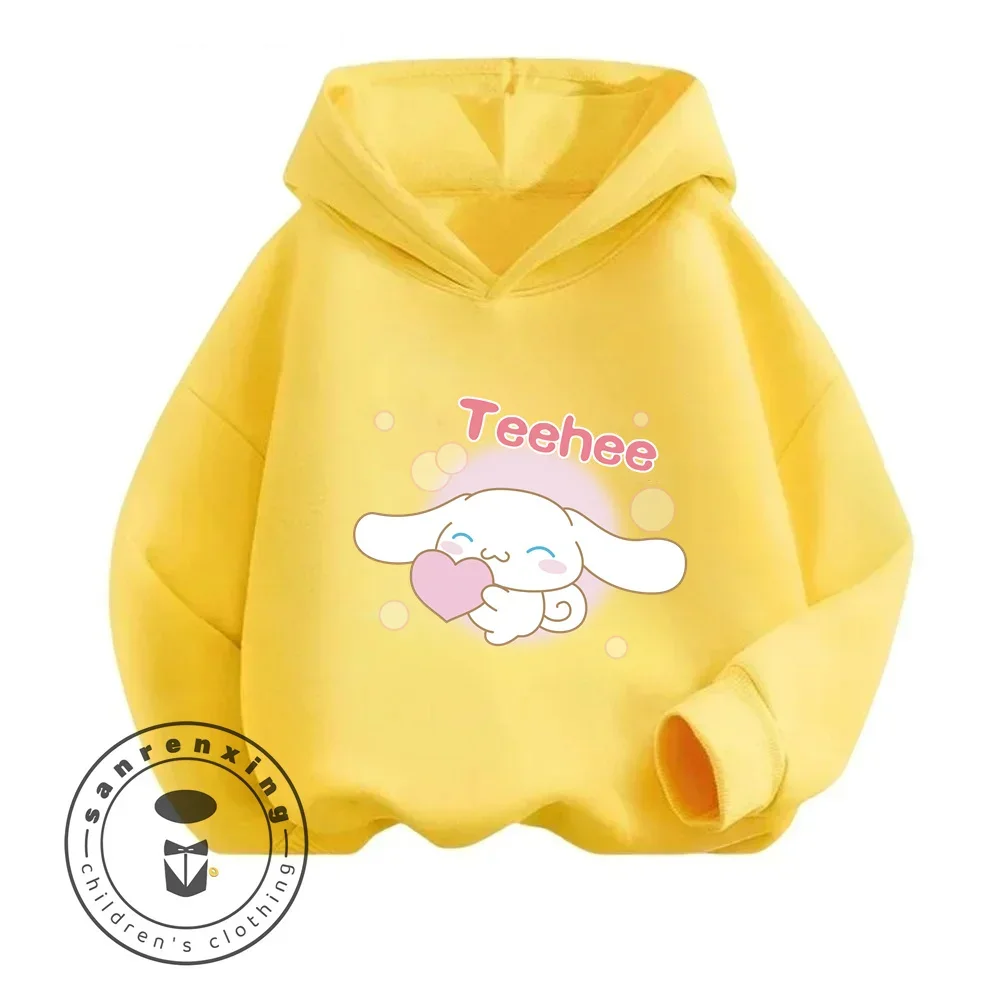 

Cinnamoroll Cartoon Spring and Autumn Antibacterial Wrinkle Resistant and Breathable Long Sleeve Hoodie Suitable for Children