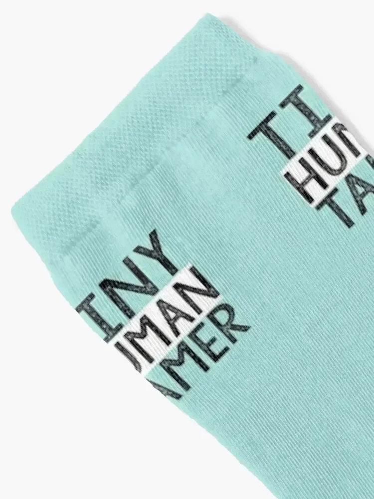 Tiny Human Tamer: Funny Teacher Quotes Gift Idea. Socks Stockings man Men's set luxe Socks Men's Women's