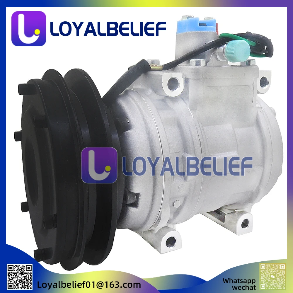 

New Air Conditioning AC Compressor For Komatsu 447200-1741 447200-0246 4472001741 4472000246 1959118990 4250721180 20Y9793110