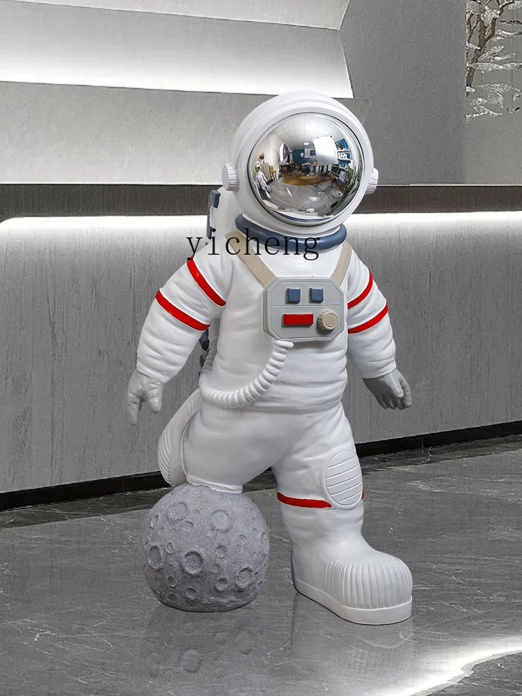 XL Football Astronaut Floor Ornaments Spaceman Square School Science and Technology Museum