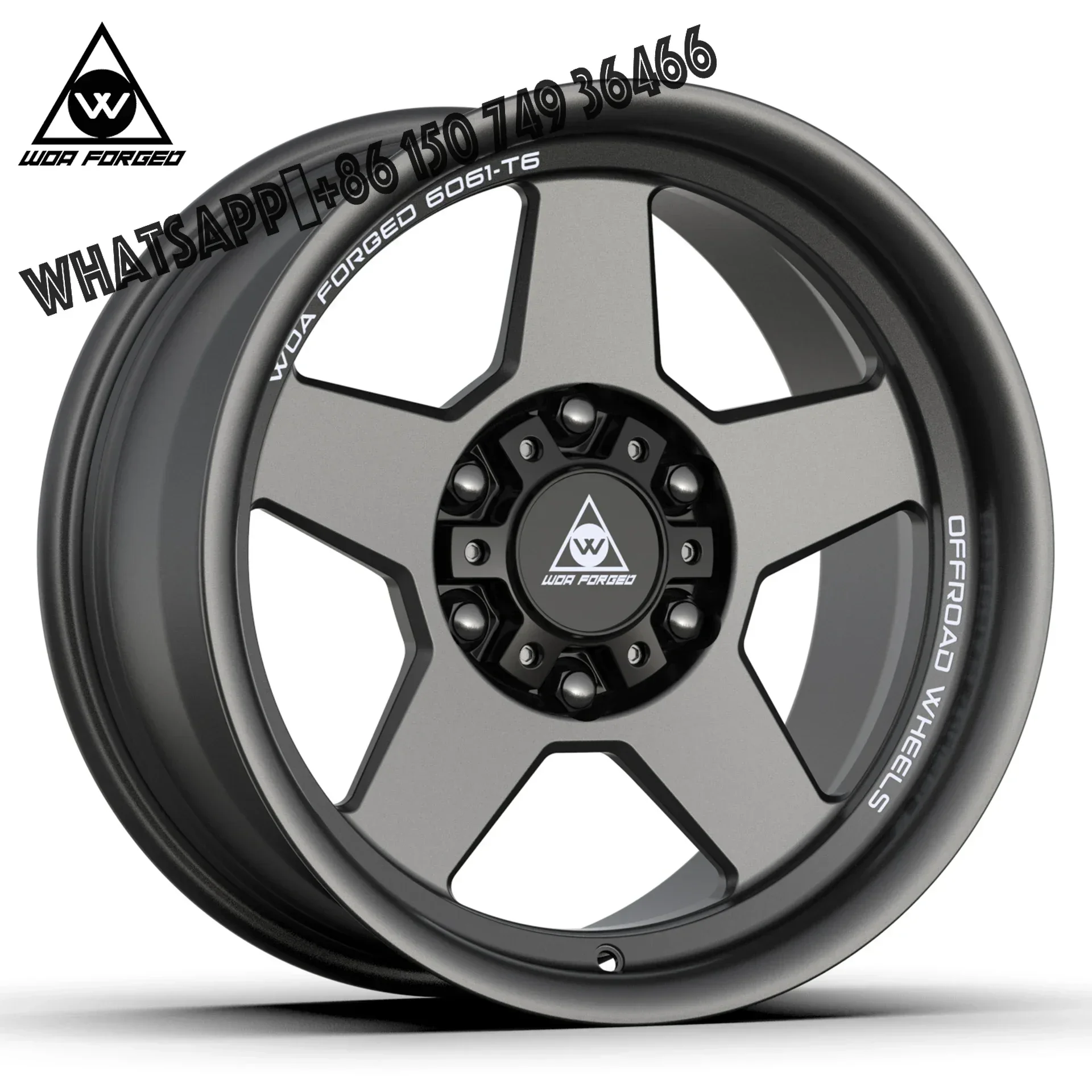 

High Load Off Road Rims 17 18 20 Inch 5 6 Hole Gloss Black Milled Forged Wheel Lightweight for 4x4 Toyota jeep Negative Offset
