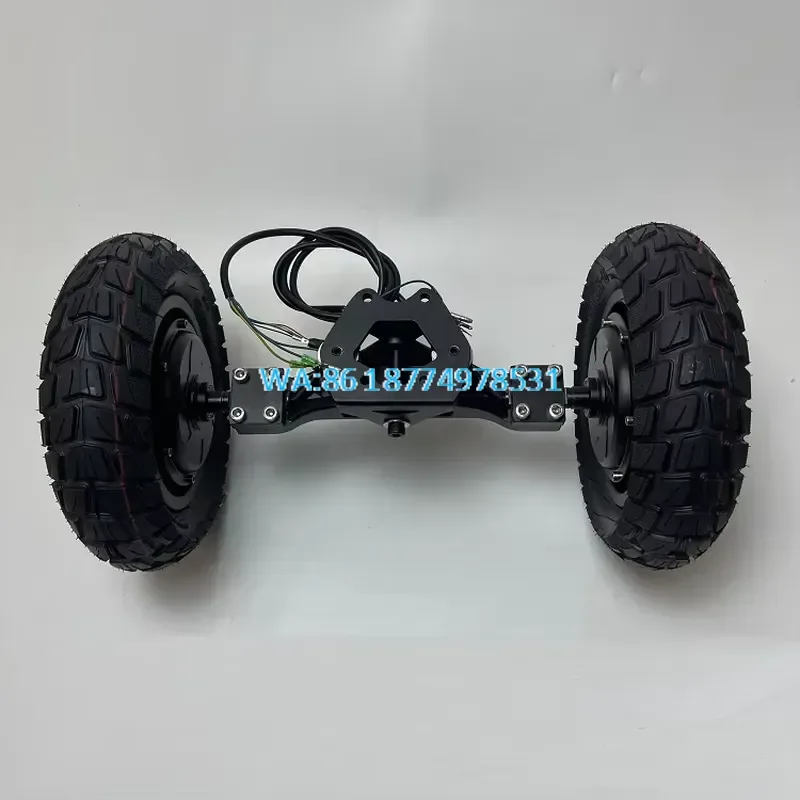 Wmwmnu 10 Inch 48V 1000W Go-kart 60km/h DIY Front and Rear Axle Modification Scooter Assembly