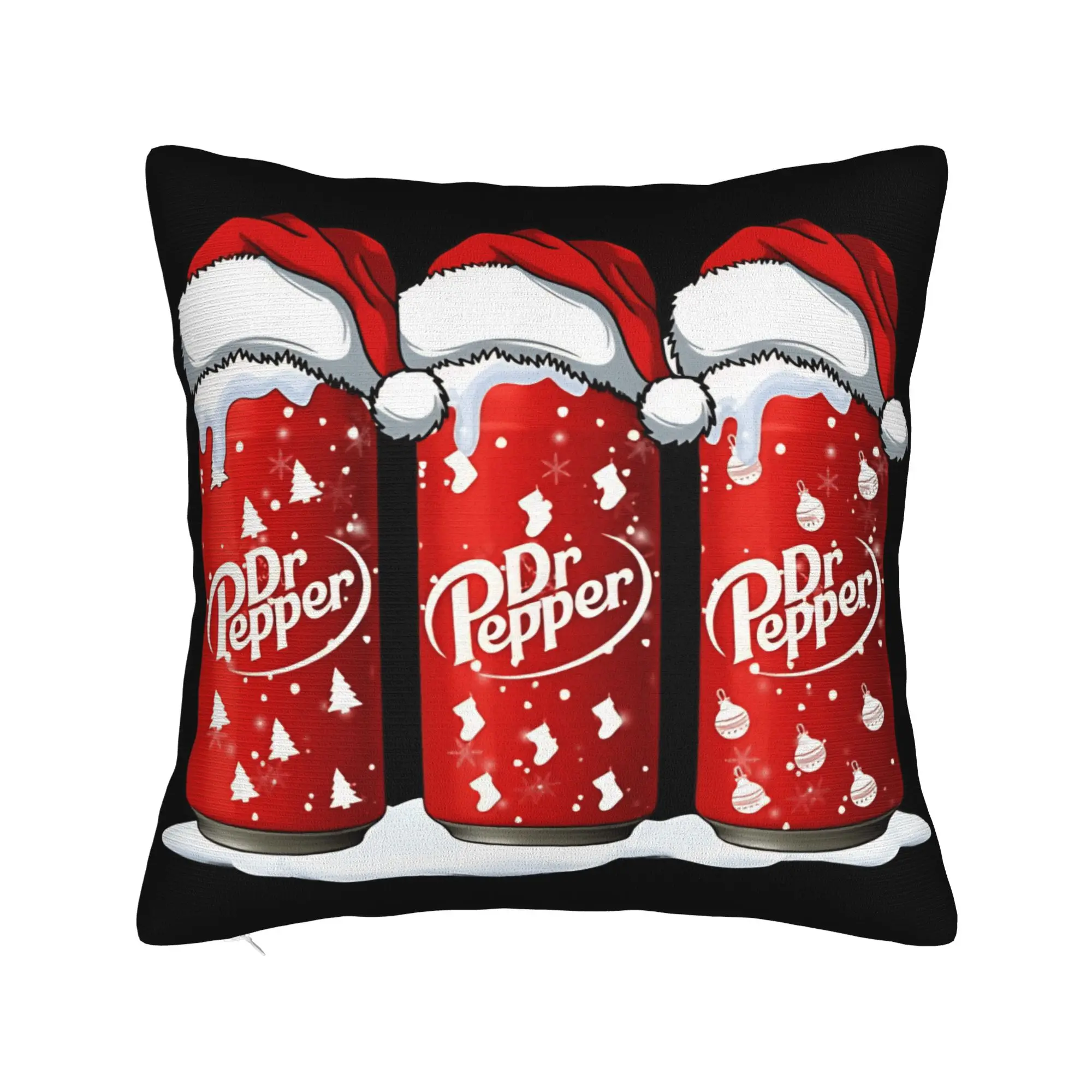 

Рождественские наволочки Dr Pepper, модная наволочка в стиле ретро для гостиной, кровати, стула, графическая наволочка